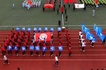 第十三届体育节暨田径运动会开幕 舞龙舞狮真神气 - 合肥学院