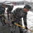 肥西县丰乐镇组织民兵开展义务清扫积雪活动 - 安徽新闻网