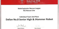 机器人世界杯国际总决赛Rescue Line 项目亚军证书 - News.Hefei.Cc