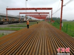 商合杭高速铁路安徽段开始准备铺轨(组图) - 中安在线