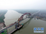 商合杭铁路跨淮河特大桥钢管拱顺利提升合龙 - 徽广播